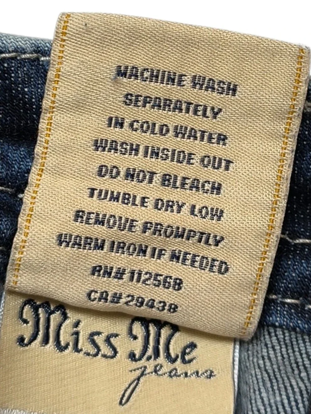 Miss Me Signature Ankle Skinny Jeans Size 27